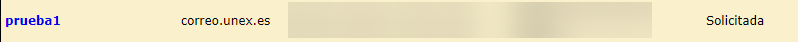 Solicitud de cuenta de correo electrónico en curso,